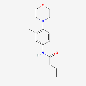 molecular formula C15H22N2O2 B1176363 N-[3-methyl-4-(4-morpholinyl)phenyl]butanamide 