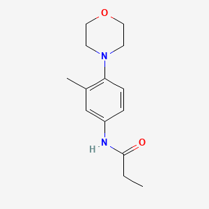 molecular formula C14H20N2O2 B1176365 N-[3-methyl-4-(4-morpholinyl)phenyl]propanamide 
