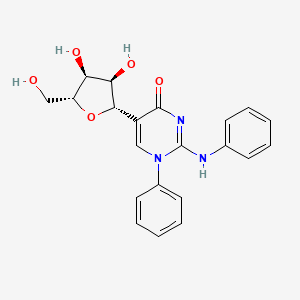 1-Phenyl-2-(phenylamino)-5-D-ribofuranosyl-4(1H)-pyrimidinone