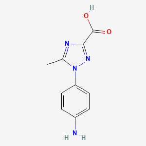 1-(4-Aminophenyl)-5-methyl-1H-1,2,4-triazole-3-carboxylic acid