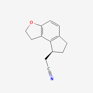 (S)-2-(2,6,7,8-tetrahydro-1H-indeno[5,4-b]furan-8-yl)acetonitrile