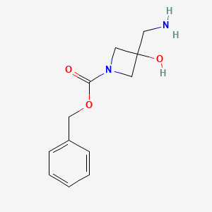 Benzyl 3-(aminomethyl)-3-hydroxyazetidine-1-carboxylate