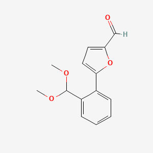 5-(2-(Dimethoxymethyl)phenyl)furan-2-carbaldehyde