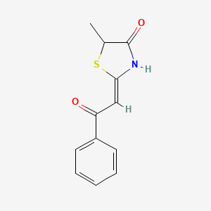 (2Z)-5-methyl-2-phenacylidene-1,3-thiazolidin-4-one