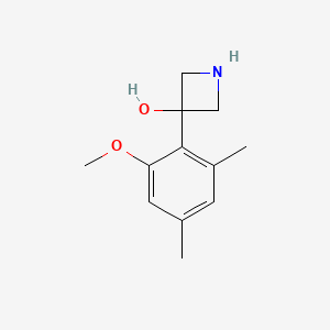 3-(2-Methoxy-4,6-dimethylphenyl)azetidin-3-ol