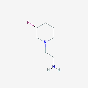 (R)-2-(3-Fluoropiperidin-1-yl)ethan-1-amine