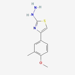 2-Hydrazinyl-4-(4-methoxy-3-methylphenyl)thiazole