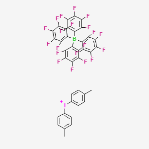 molecular formula C17H14Cl2N4 B1176398 Bis(4-Methylphenyl)Iodonium Tetrakis(Pentafluorophenyl)Borate(1-) CAS No. 153699-26-4