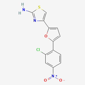 4-(5-(2-Chloro-4-nitrophenyl)furan-2-yl)thiazol-2-amine