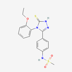 N-(4-(4-(2-Ethoxyphenyl)-5-mercapto-4H-1,2,4-triazol-3-yl)phenyl)methanesulfonamide