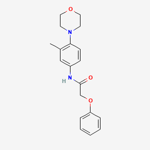 molecular formula C19H22N2O3 B1176431 N-[3-methyl-4-(4-morpholinyl)phenyl]-2-phenoxyacetamide 