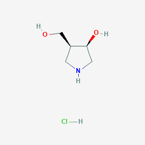 cis-4-(Hydroxymethyl)pyrrolidin-3-olhydrochloride