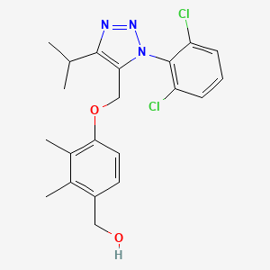 (4-((1-(2,6-Dichlorophenyl)-4-isopropyl-1H-1,2,3-triazol-5-yl)methoxy)-2,3-dimethylphenyl)methanol