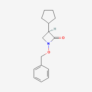 (3R)-1-(benzyloxy)-3-cyclopentylazetidin-2-one