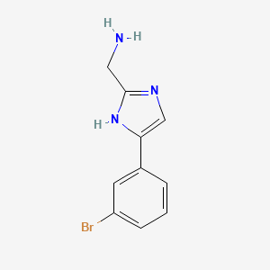 (4-(3-Bromophenyl)-1H-imidazol-2-YL)methanamine