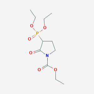 Ethyl 3-(diethoxyphosphoryl)-2-oxopyrrolidine-1-carboxylate