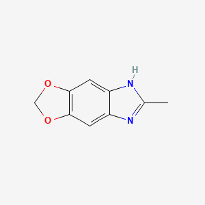 6-methyl-5H-[1,3]dioxolo[4,5-f]benzimidazole