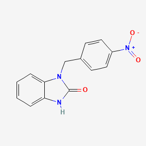 molecular formula C14H11N3O3 B11764433 1-(4-Nitrobenzyl)-1H-benzo[d]imidazol-2(3H)-one 