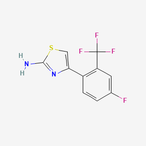 4-(4-Fluoro-2-(trifluoromethyl)phenyl)thiazol-2-amine