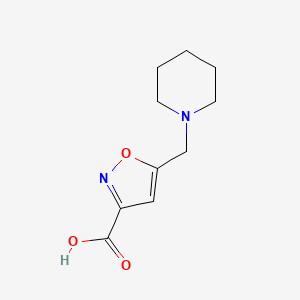 5-(Piperidin-1-ylmethyl)isoxazole-3-carboxylic acid