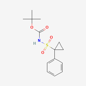 Tert-butyl 1-phenylcyclopropylsulfonylcarbamate