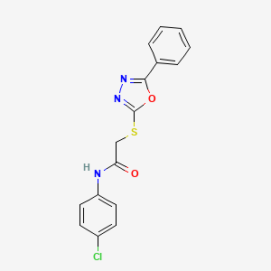 N-(4-chlorophenyl)-2-((5-phenyl-1,3,4-oxadiazol-2-yl)thio)acetamide