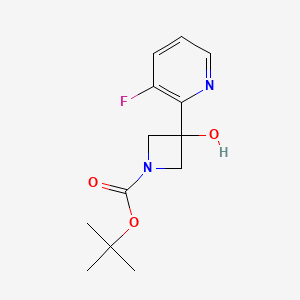 tert-Butyl 3-(3-fluoropyridin-2-yl)-3-hydroxyazetidine-1-carboxylate