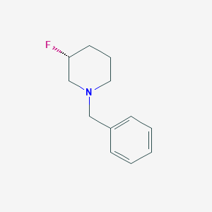 molecular formula C12H16FN B11764725 (R)-1-Benzyl-3-fluoropiperidine 