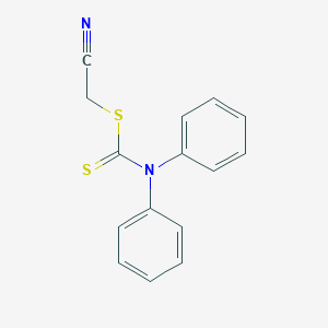 molecular formula C15H12N2S2 B11764794 Cyanomethyl diphenylcarbamodithioate 