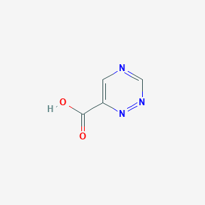 molecular formula C4H3N3O2 B11764798 1,2,4-Triazine-6-carboxylic acid 