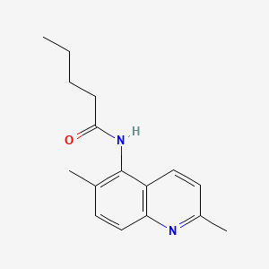 N-(2,6-dimethylquinolin-5-yl)pentanamide