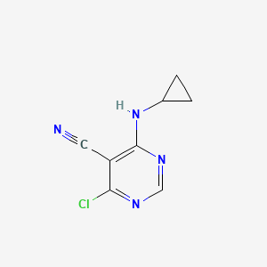 4-Chloro-6-(cyclopropylamino)pyrimidine-5-carbonitrile