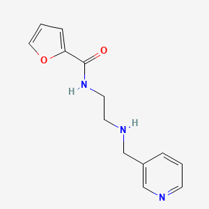 molecular formula C13H15N3O2 B11764872 N-(2-((Pyridin-3-ylmethyl)amino)ethyl)furan-2-carboxamide 