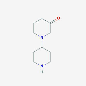 molecular formula C10H18N2O B11764999 [1,4'-Bipiperidin]-3-one 