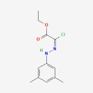 molecular formula C12H15ClN2O2 B11765003 ethyl (2E)-2-chloro-2-[(3,5-dimethylphenyl)hydrazinylidene]acetate 