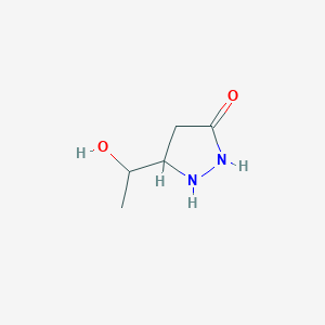 5-(1-Hydroxyethyl)pyrazolidin-3-one