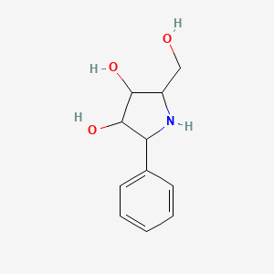2-(Hydroxymethyl)-5-phenylpyrrolidine-3,4-diol