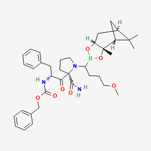 Benzyloxycarbonyl-phenylalanyl-prolyl-methoxypropylglycine-pinanediol