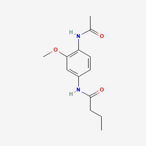 molecular formula C13H18N2O3 B1176548 N-[4-(acetylamino)-3-methoxyphenyl]butanamide 