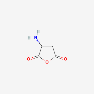 molecular formula C4H5NO3 B11765594 (R)-3-Aminodihydrofuran-2,5-dione 