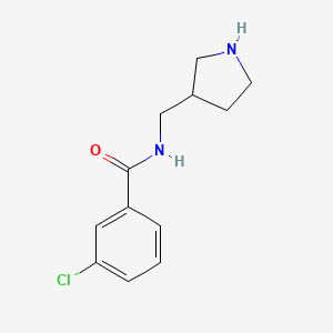 3-Chloro-N-(pyrrolidin-3-ylmethyl)benzamide