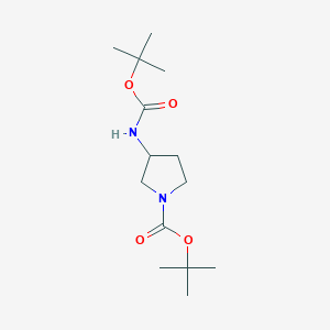 tert-Butyl 3-((tert-butoxycarbonyl)amino)pyrrolidine-1-carboxylate