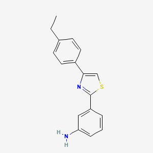 3-(4-(4-Ethylphenyl)thiazol-2-yl)aniline