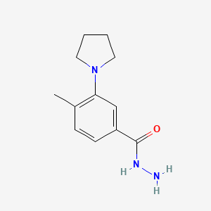 4-Methyl-3-(pyrrolidin-1-yl)benzohydrazide