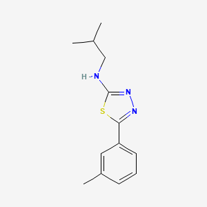 N-Isobutyl-5-(m-tolyl)-1,3,4-thiadiazol-2-amine