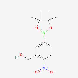 [2-Nitro-5-(tetramethyl-1,3,2-dioxaborolan-2-yl)phenyl]methanol