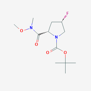 (2S,4S)-Tert-butyl 4-fluoro-2-(methoxy(methyl)carbamoyl)pyrrolidine-1-carboxylate