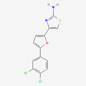 4-(5-(3,4-Dichlorophenyl)furan-2-yl)thiazol-2-amine