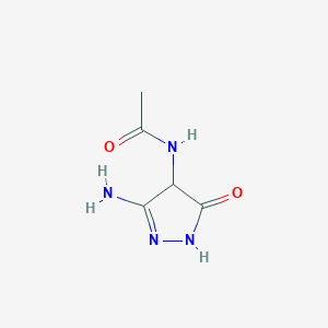 N-(3-Amino-5-oxo-4,5-dihydro-1H-pyrazol-4-yl)acetamide