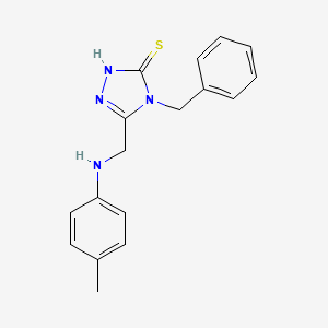 4-Benzyl-5-((p-tolylamino)methyl)-4H-1,2,4-triazole-3-thiol